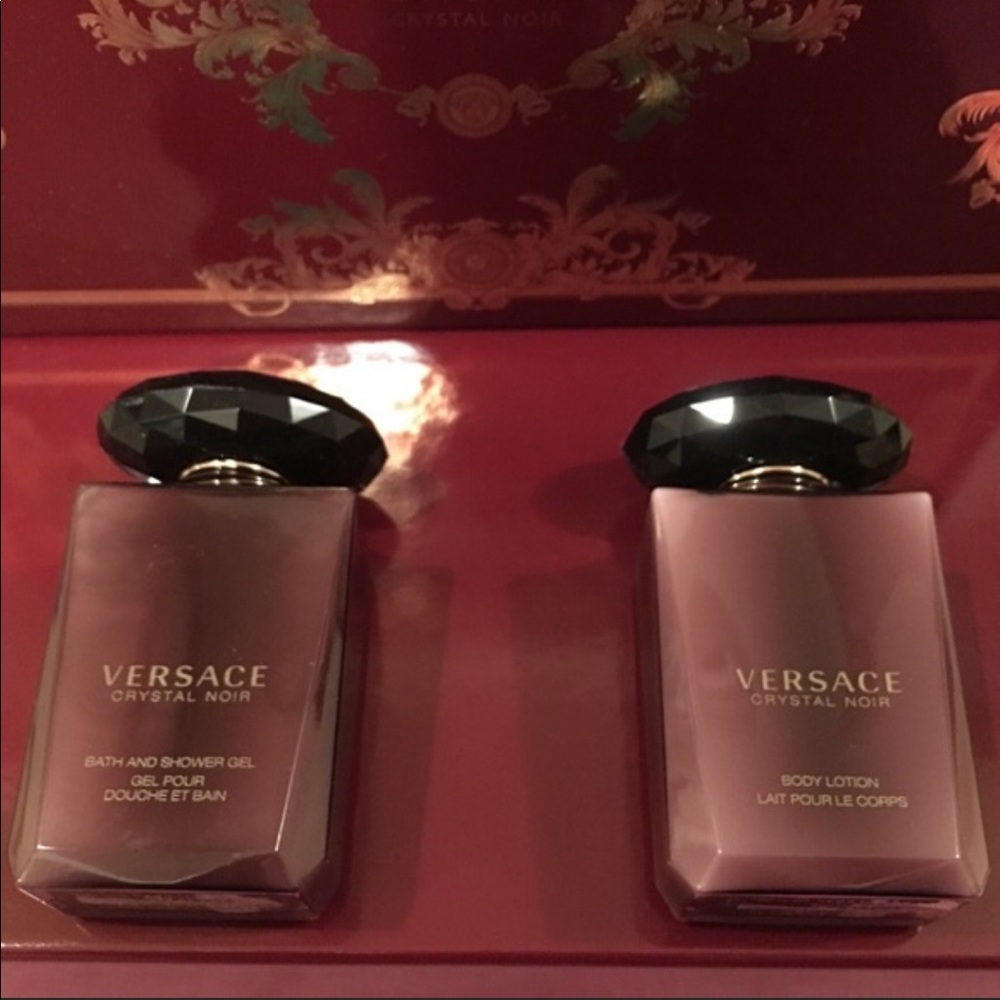 New Versace Crystal Noir Body Lotion & Shower Gel